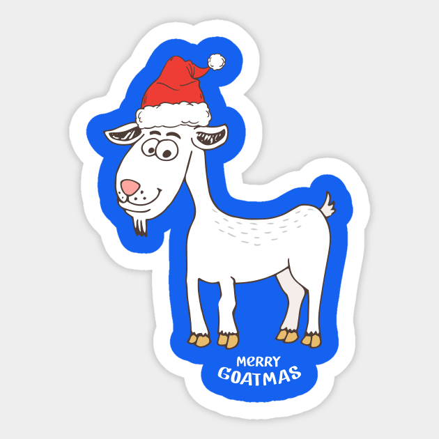 Merry Goatmas Sticker by Wintrly